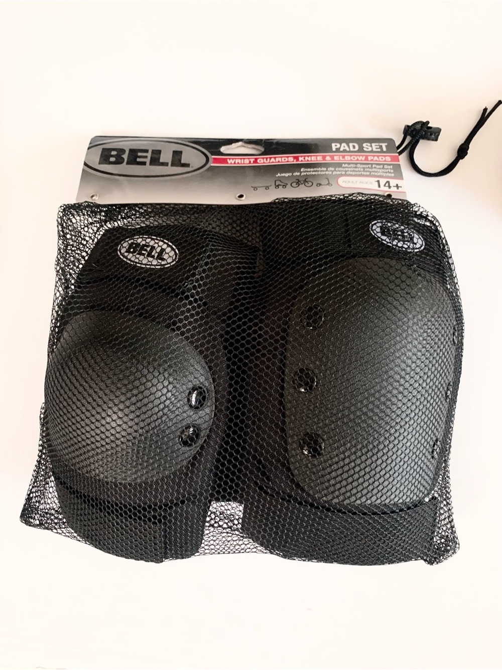 BELL Black Pad Set - Wrist, Knee & Elbow Guards - Picture 12 of 16